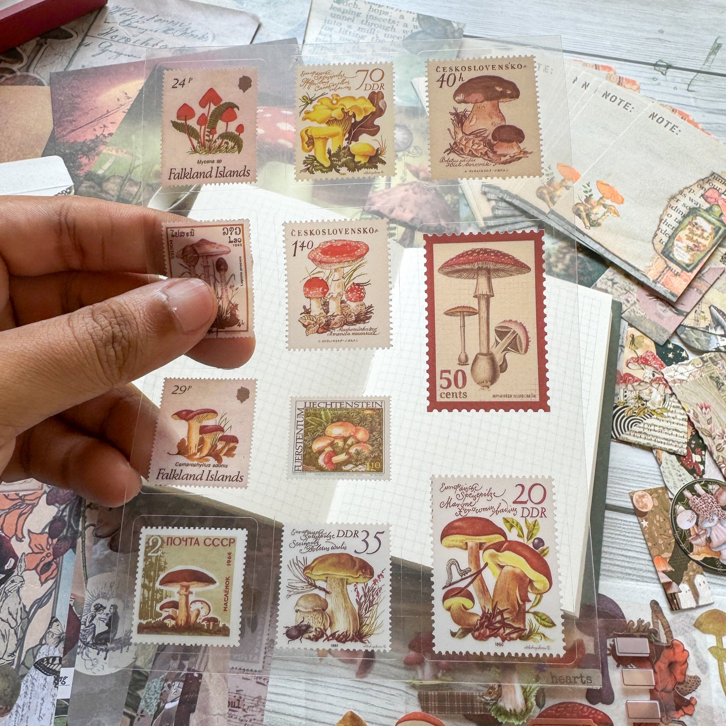 Journal Kit with Notebook| Journal Paper, Square Grid Journal, Stickers Combo KQ22521