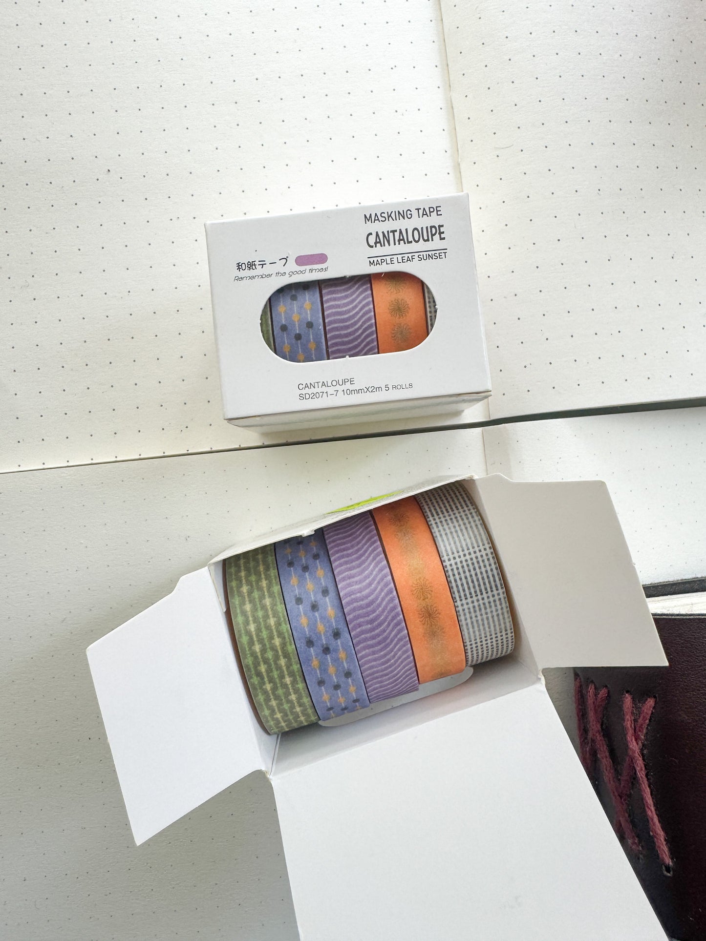 Sd2071-7 Red Bean Paste Series Washi Tape Set Paper Tape| 1cm* 2m set of 5