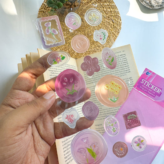 Wxppz 3 Transparent Wax Seal Stamp| Wax Stamp Sticker