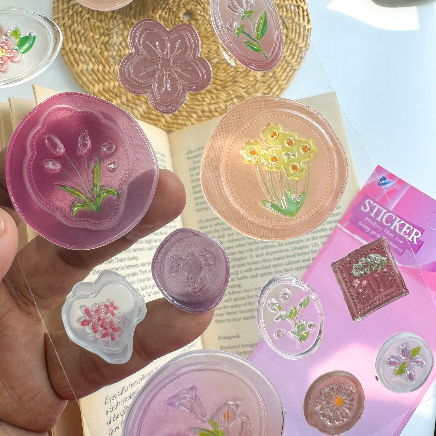 Wxppz|G-11| 3 Transparent Wax Seal Stamp| Wax Stamp Sticker