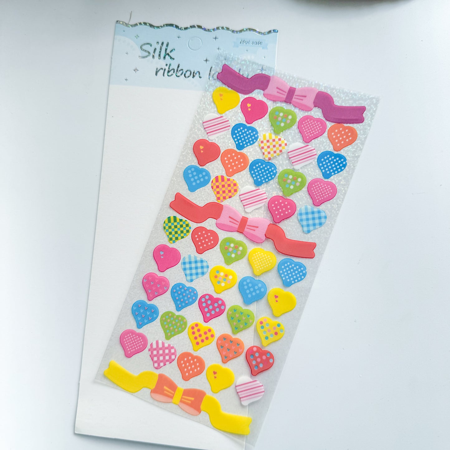 9645 A Ribbon Sequins Sticker | For Kids | pre cut stickers