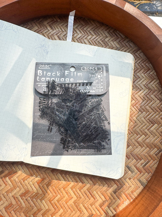 Bywy606 Language Collection Transparent Pet Sticker | 30 pcs