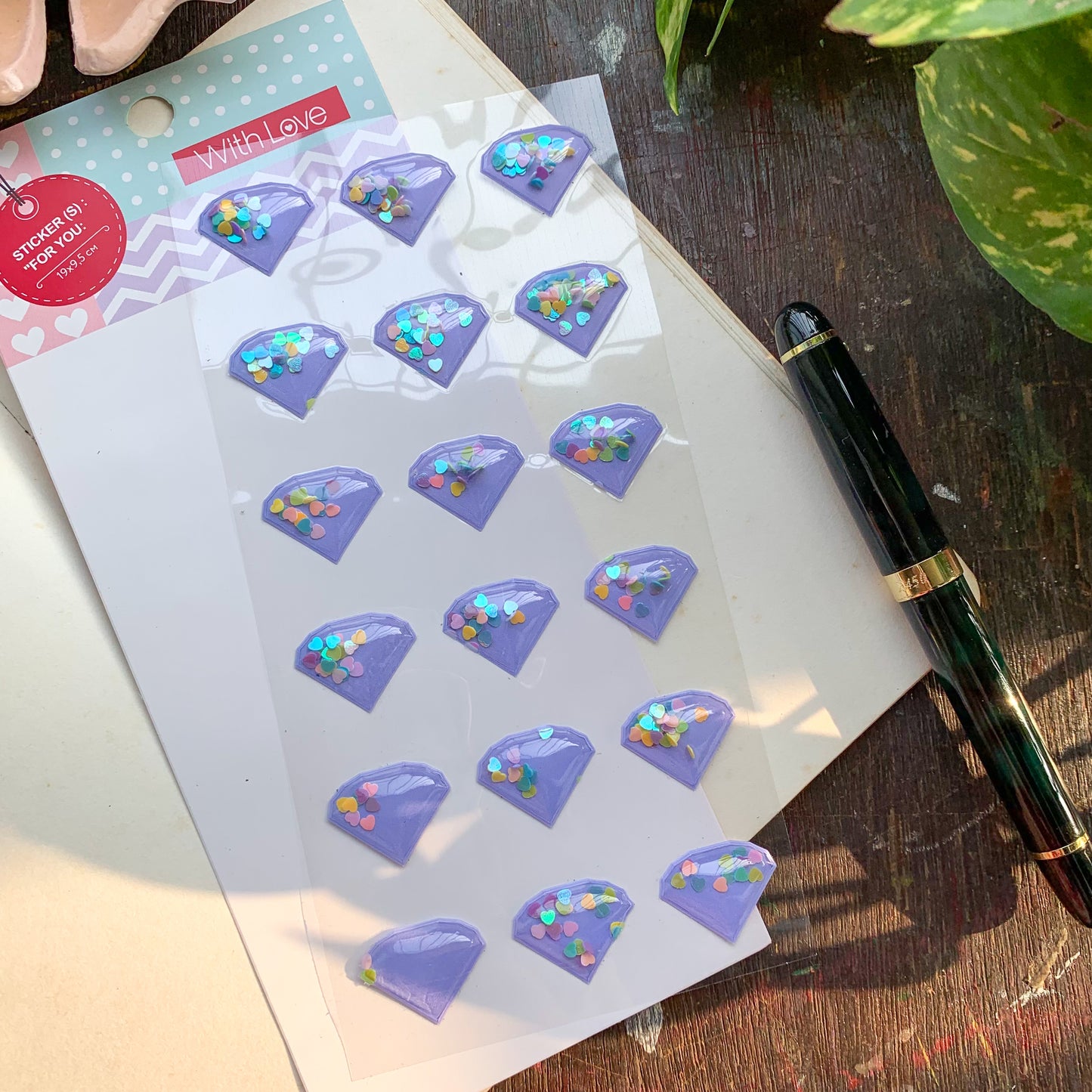 Puffy Sequins Diamond Sticker | For Kids