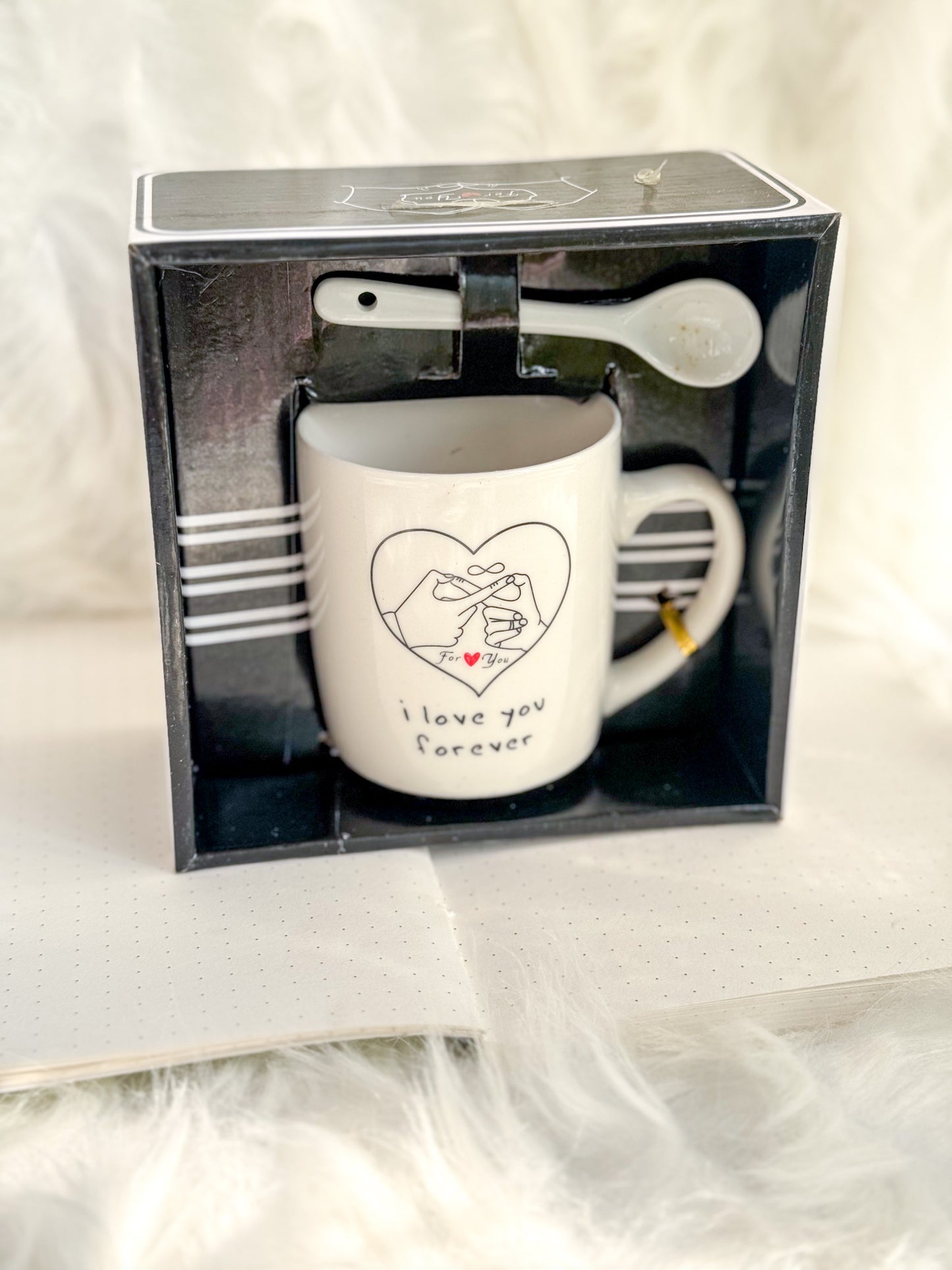 Kv0307-m24 MUG Elegant Cup With Spoon For Gifting