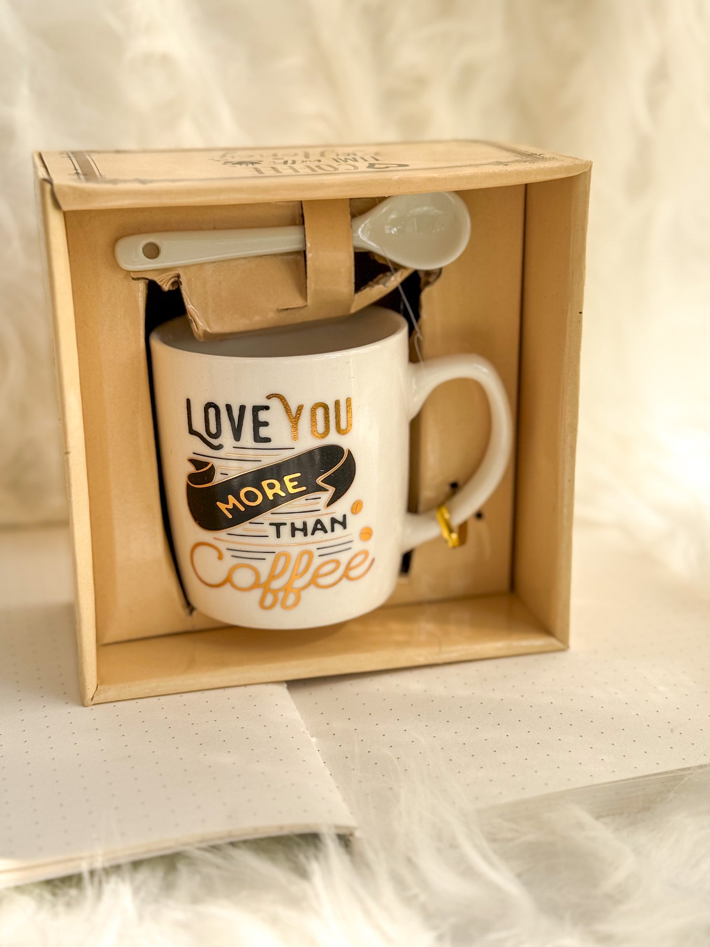 Kv0307-m21 MUG Elegant Cup With Spoon For Gifting