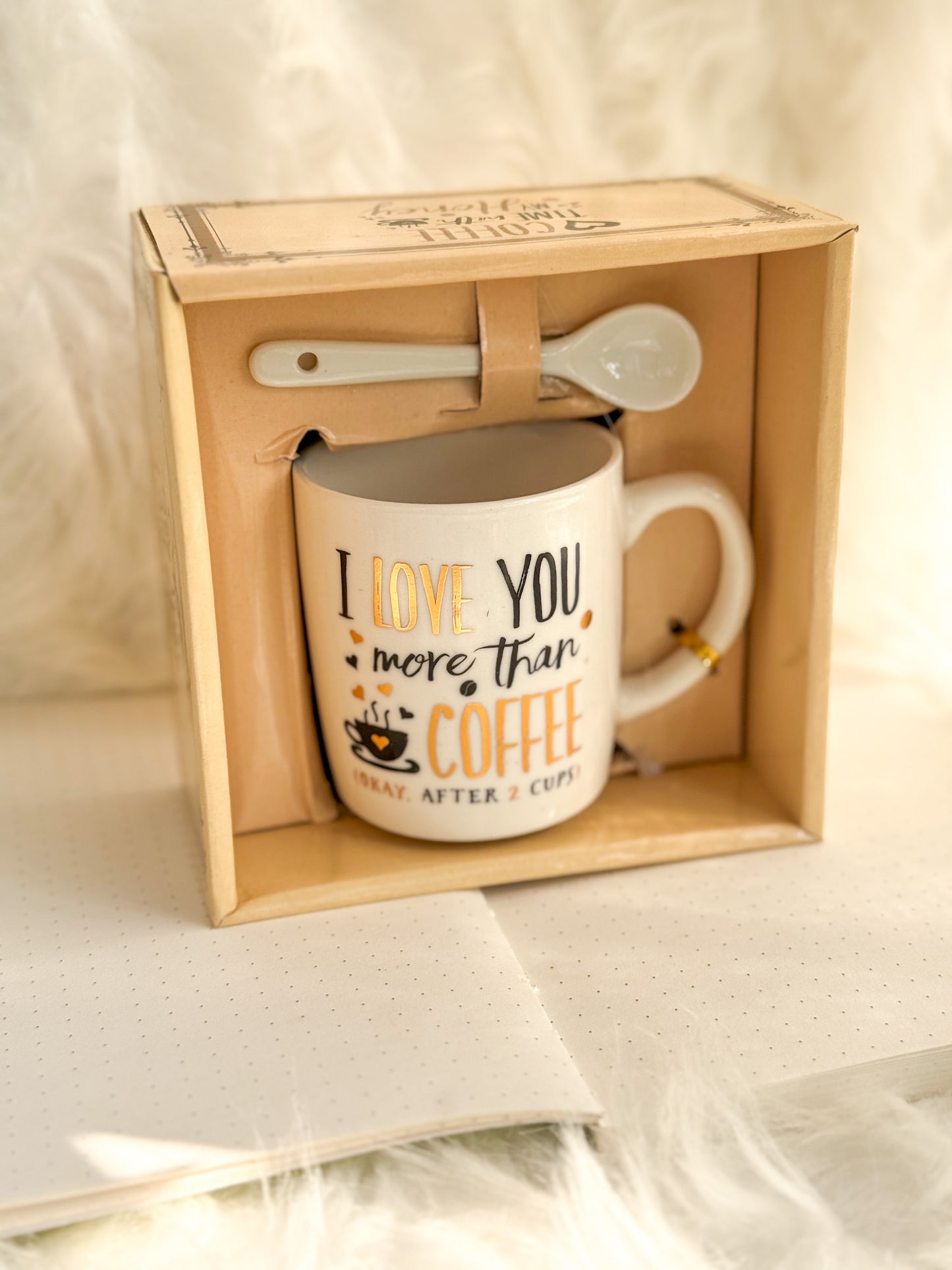 Kv0307-m21 MUG Elegant Cup With Spoon For Gifting