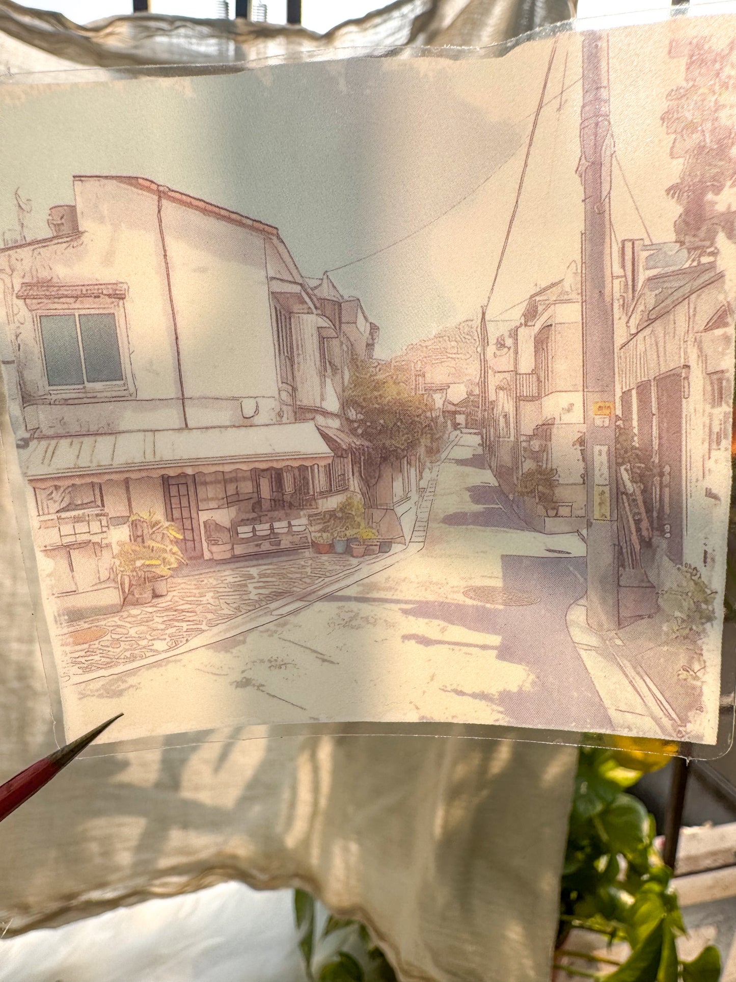 Olzm402 Water Colour Pictures Transparent Sticker | 10 pcs