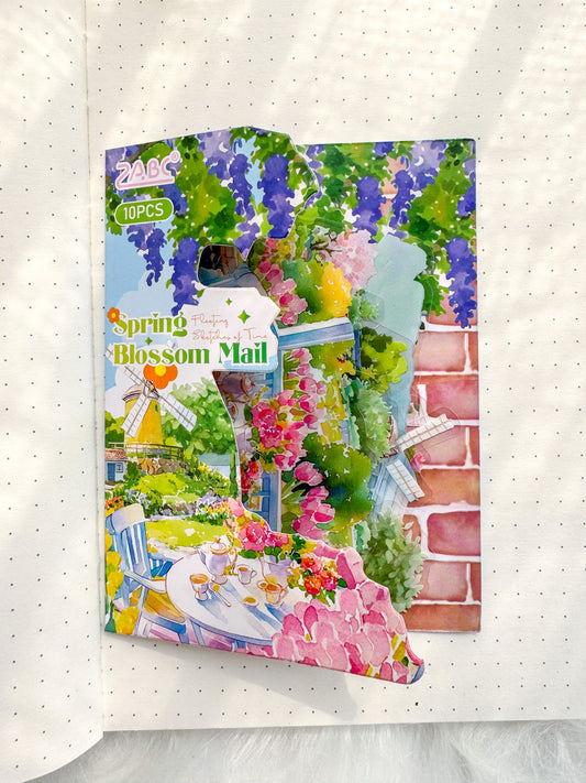 Ssqh401 Spring Blossom Transparent Pet Sticker | 10 Pcs