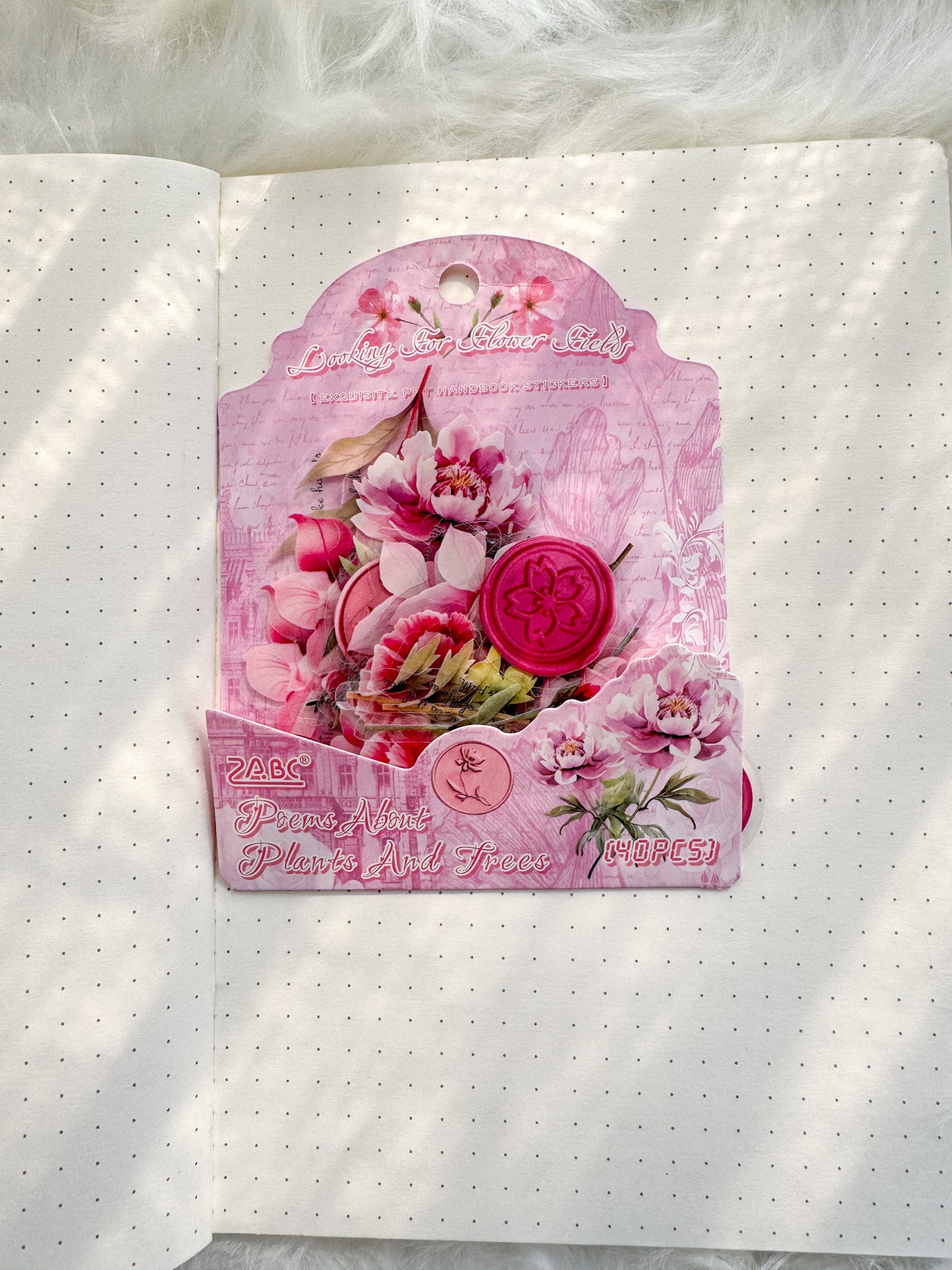 Cmsx604 Flower Seal Quotes Transparent Stickers | 40 Pcs