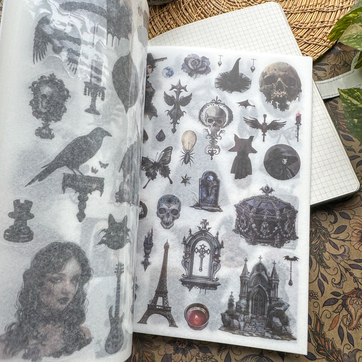 JMHH402 - sticker book old dream return series retro film cutting DIY hand book material creative sticker book
