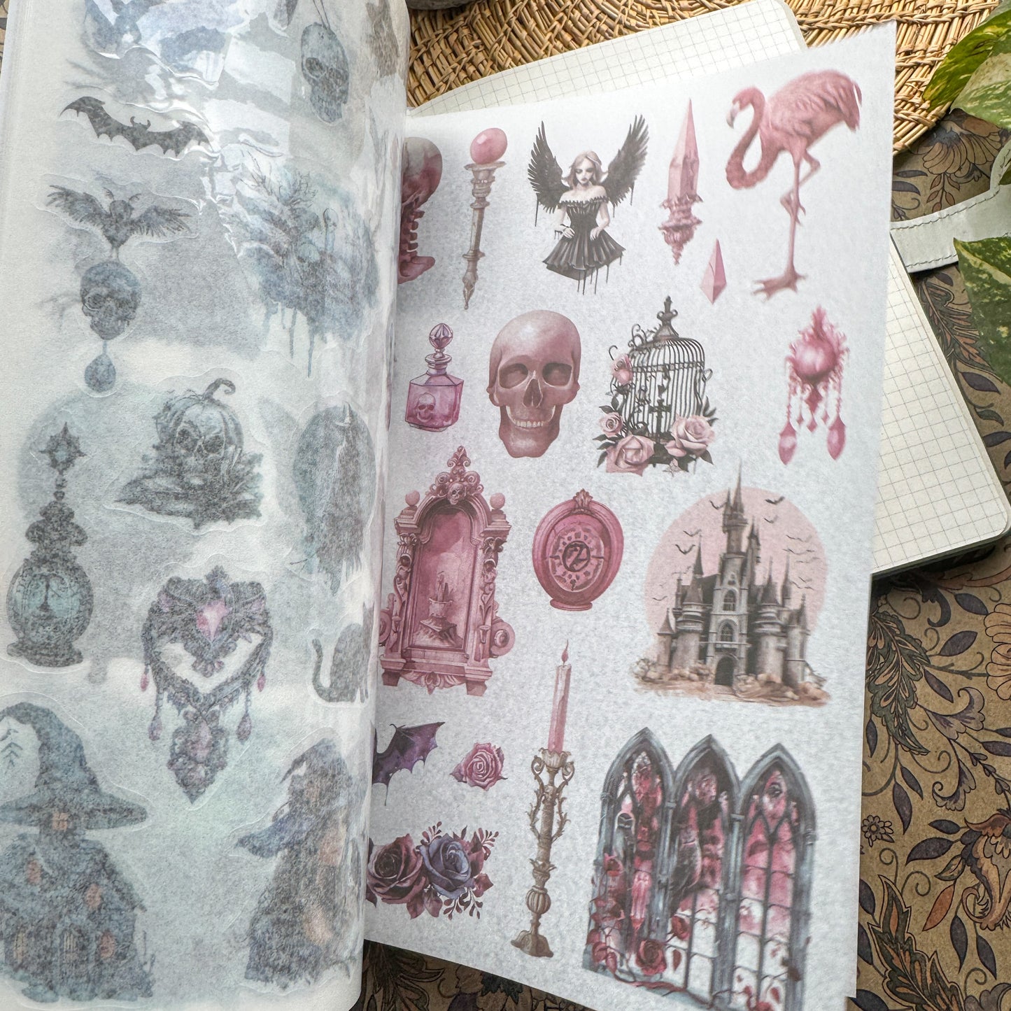 JMHH402 - sticker book old dream return series retro film cutting DIY hand book material creative sticker book