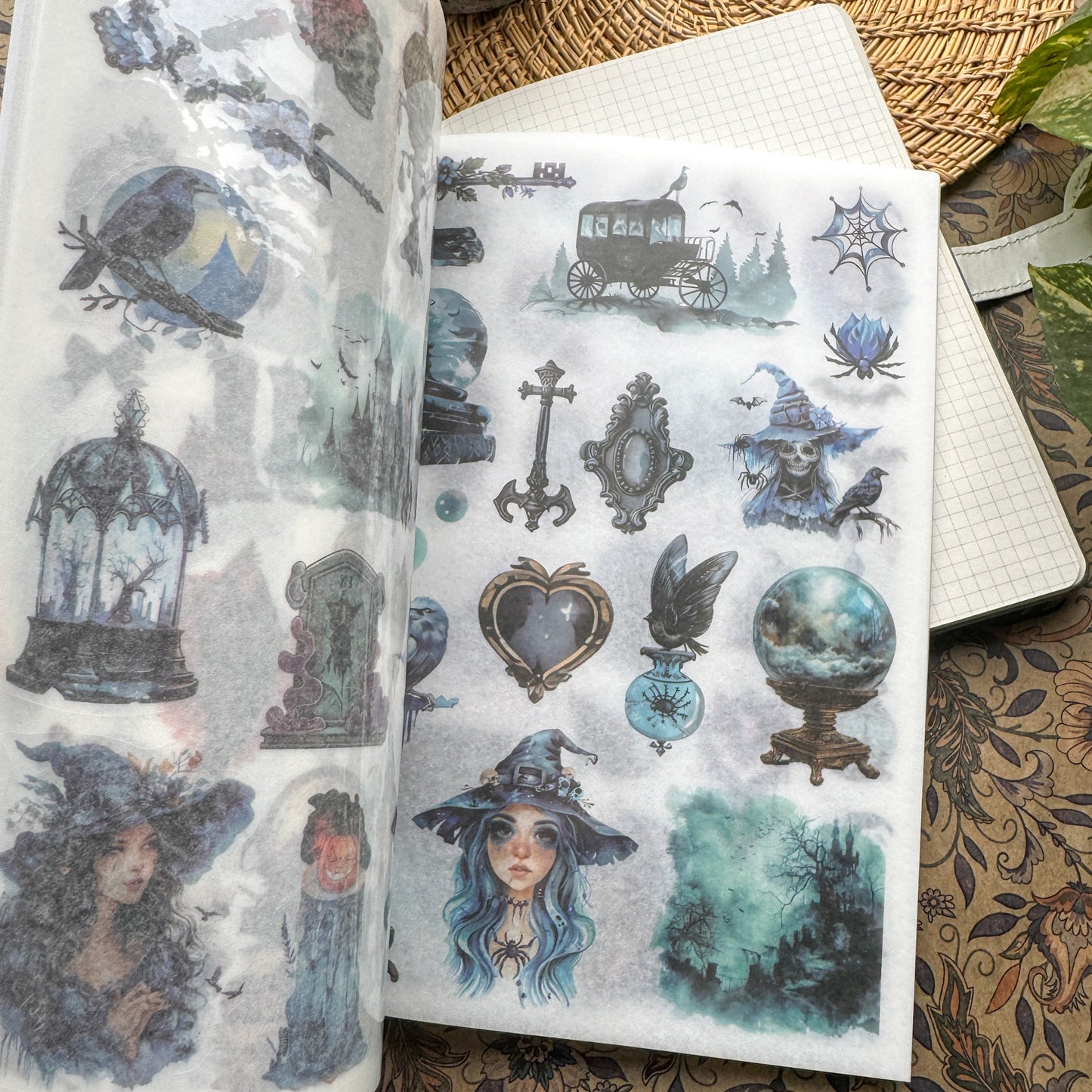 JMHH402 - sticker book old dream return series retro film cutting DIY hand book material creative sticker book