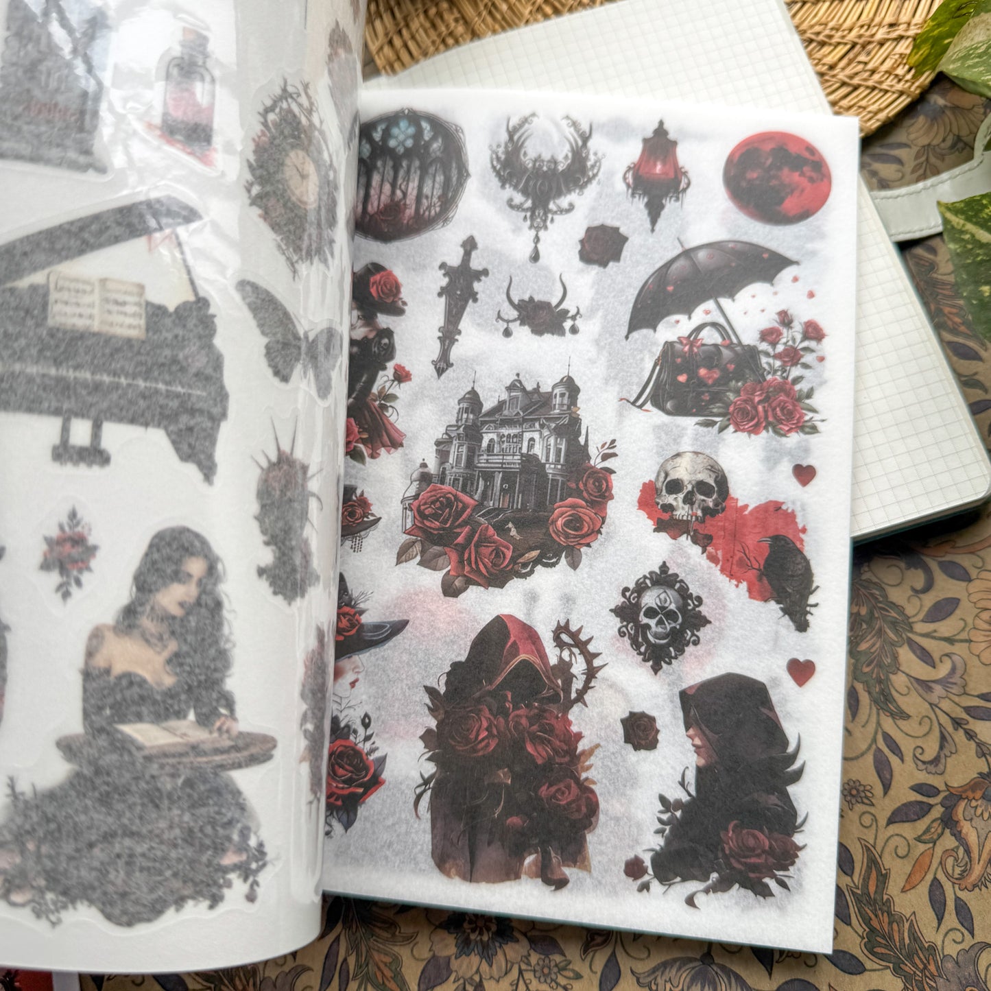 JMHH402 - sticker book old dream return series retro film cutting DIY hand book material creative sticker book