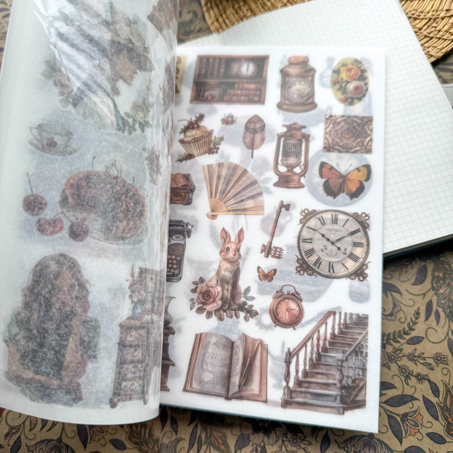 JMHH401 - sticker book old dream return series retro film cutting DIY hand book material creative sticker book