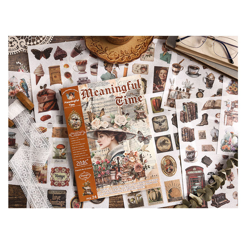 JMHH401 - sticker book old dream return series retro film cutting DIY hand book material creative sticker book