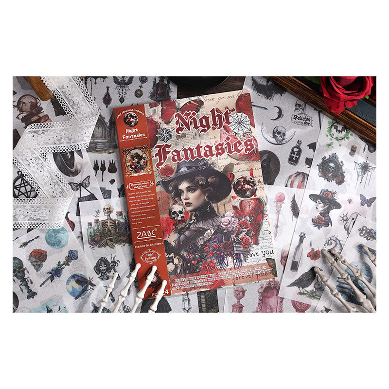JMHH402 - sticker book old dream return series retro film cutting DIY hand book material creative sticker book