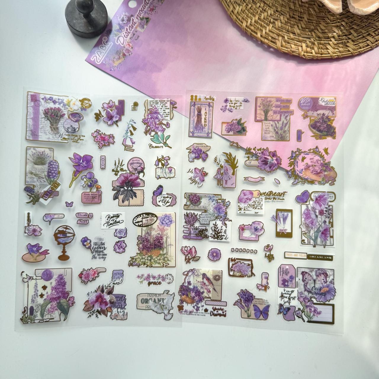 LNHB605 - flat posting paper fleeting pictorial series retro cutting film stamping hand account creative sticker diy