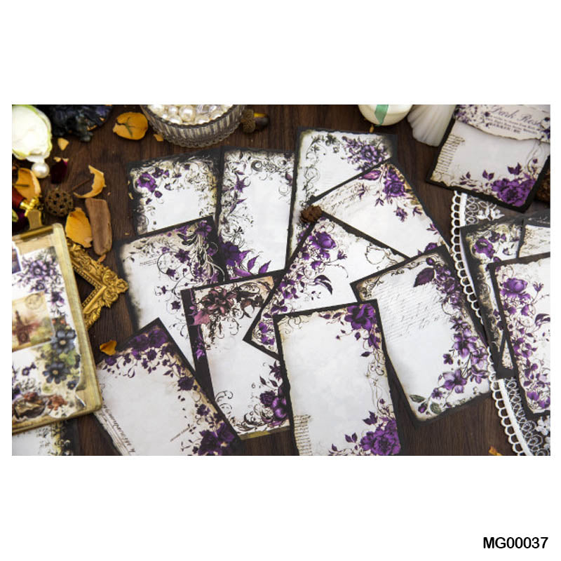 Mg00037 Dark Rose Series Paper Sheet 95*140Mm 30Pc