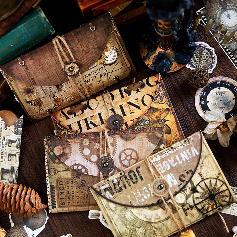 MG0220570 Diy Retro Paper Cutouts And Sticker 57Pc