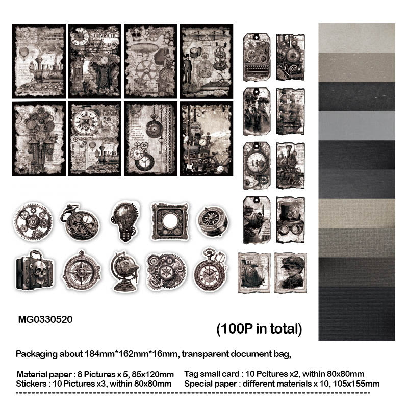 Mg0330520 Journal Paper Cutouts N Stickers 100P