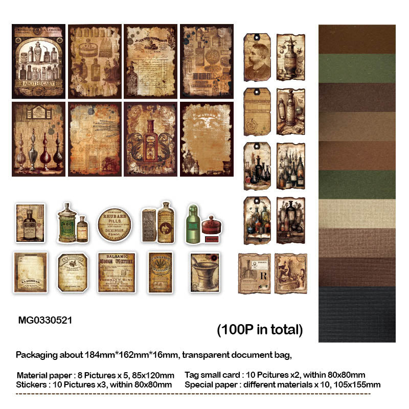 Mg0330521 Journal Paper Cutouts N Stickers 100P
