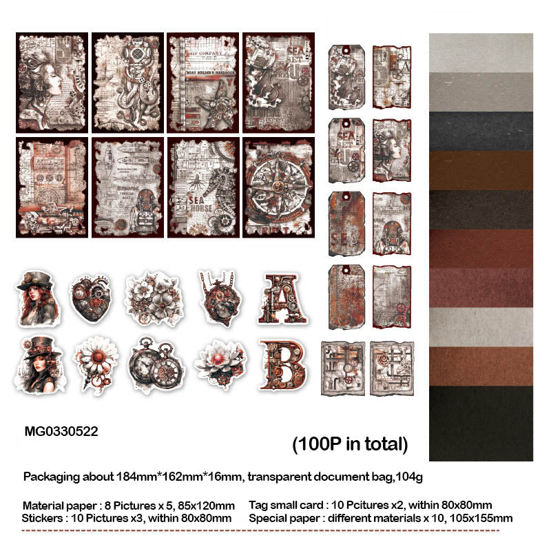 Mg0330522 Journal Paper Cutouts N Stickers 100P