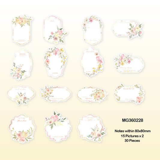Mg360228 Blooming Dreamer Paper Cutout Sticker 30P