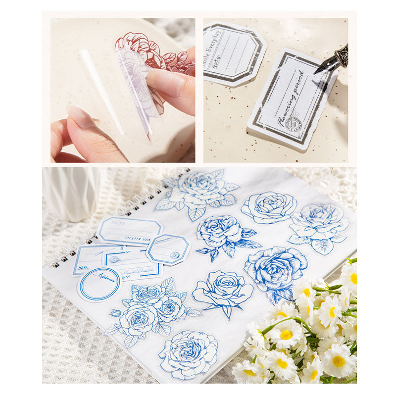 MHD006 Blooming Flower Sticker 76*80Mm 40Pc