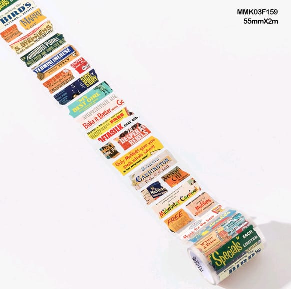 MMK03F159 Decorative Tape Roll Sticker 55mm* 2Mtr