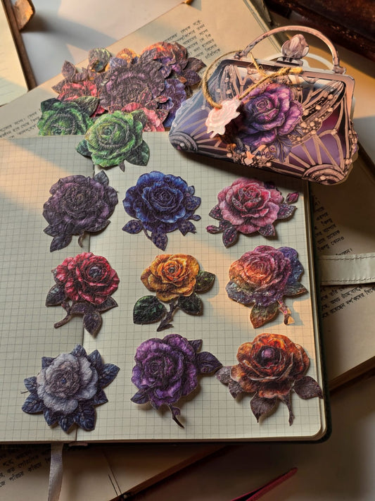 MMK06H152-Momo sticker pack Brilliant streamer box series retro notebook DIY material decoration base 20 pieces into 6 types