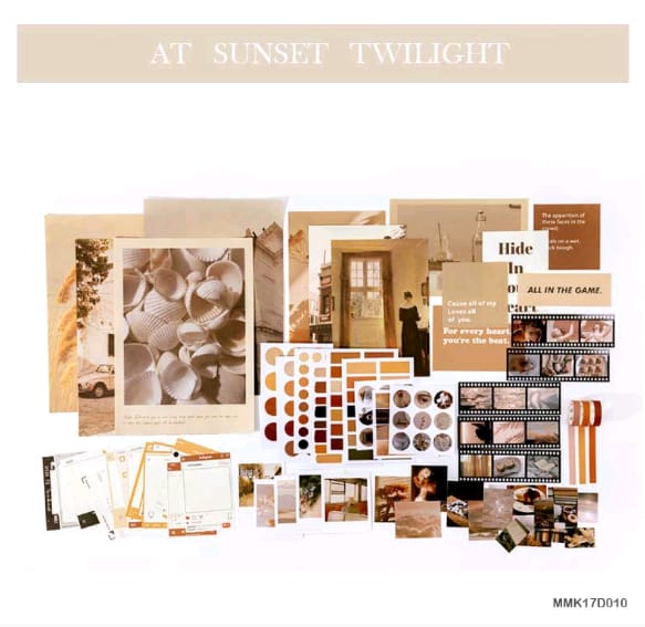 MMK17D010 - Journal Paper, Transparent Stickers Combo | 64 Pcs | Within 210-297 mm