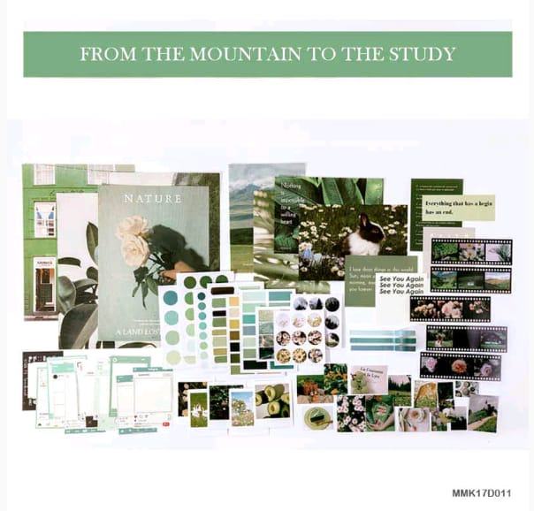 MMK17D011 - Journal Paper, Transparent Stickers Combo | 64 Pcs | Within 210-297 mm | Journal Kit