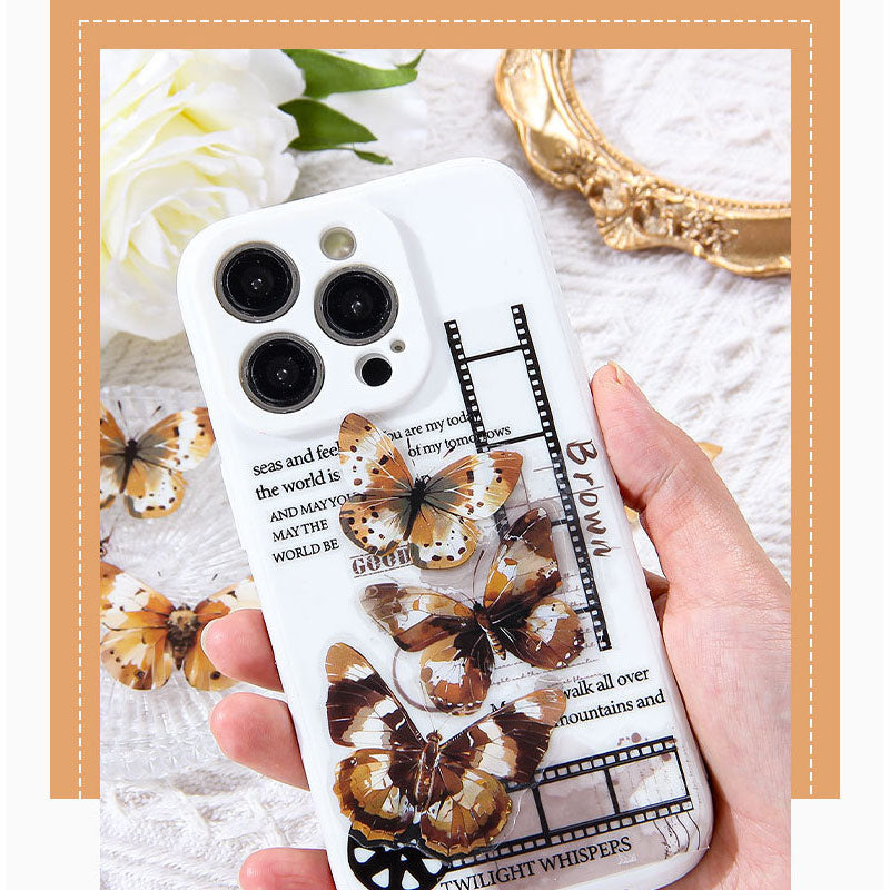 MXDY602 - pet stickers Moxiang butterfly shadow series creative stickers retro butterfly handbook material stickers