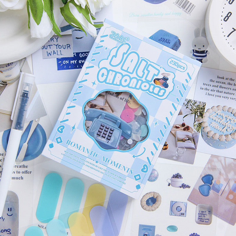 MXSK401 -Mini Journal Kit| sticker diffuse enjoy the moment series of cutting film hand curtain waterproof material DIY stickers 230 4