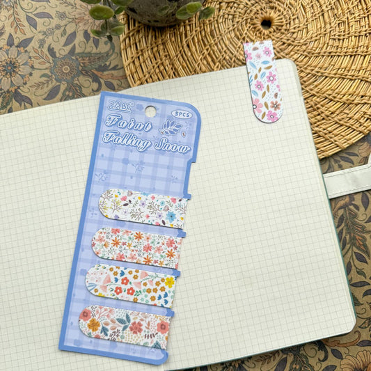 NCSH601 - magnetic bookmark thick color floral series small gift magnetic bookmark creative senior sense