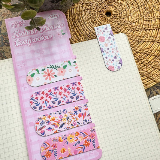 NCSH602 - magnetic bookmark thick color floral series small gift magnetic bookmark creative senior sense