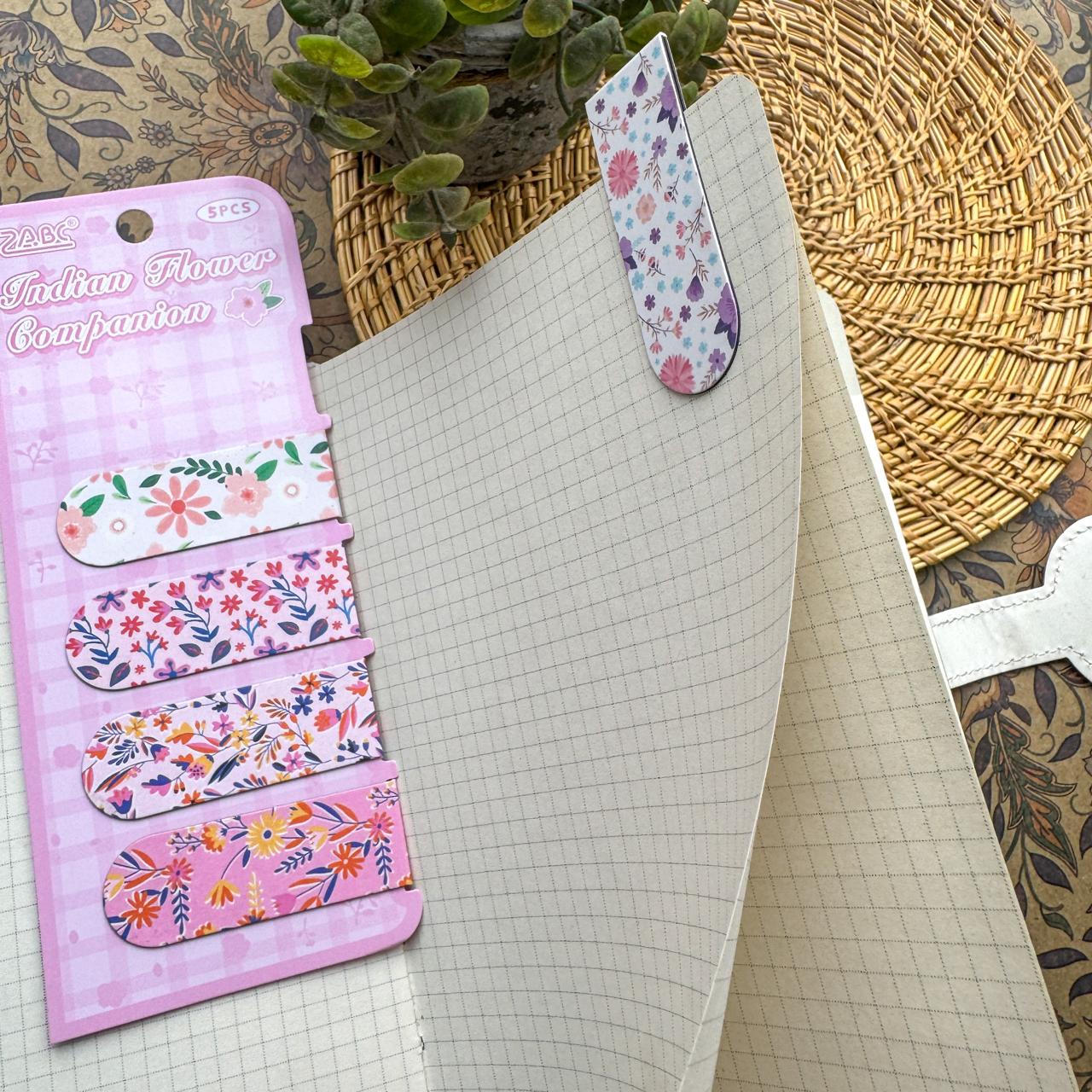 NCSH602 - magnetic bookmark thick color floral series small gift magnetic bookmark creative senior sense