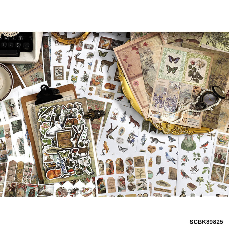 Scbk39825 Paper Cutout & Sticker Book 40Pc