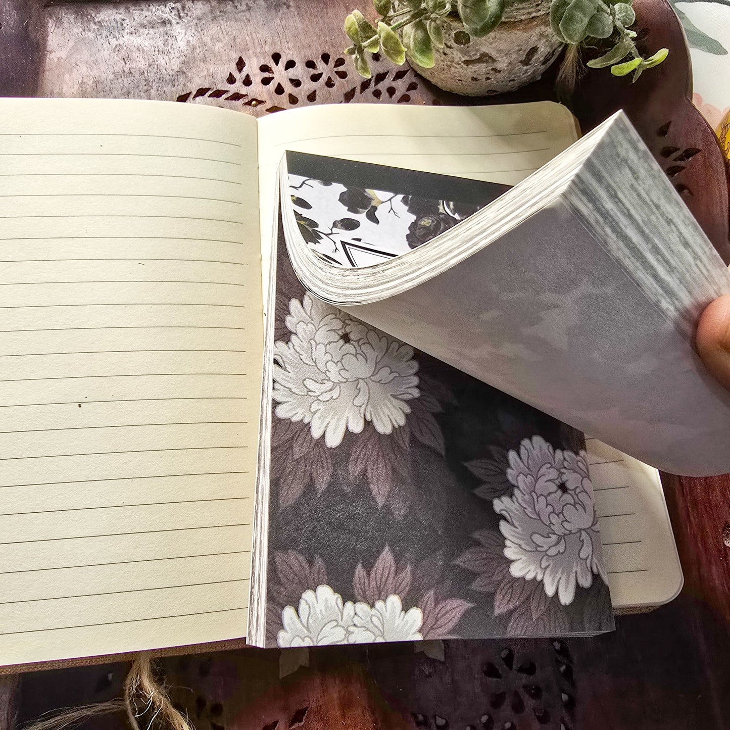 SYHY-605 | 100 Sheets| Senyu Garden books of plants | Black n White