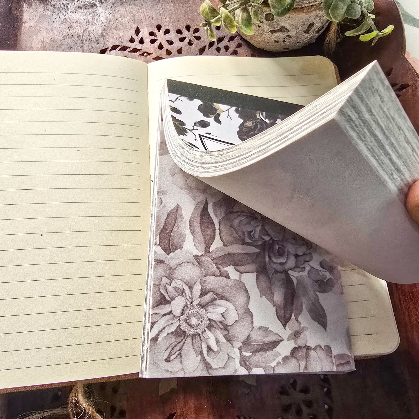 SYHY-605 | 100 Sheets| Senyu Garden books of plants | Black n White