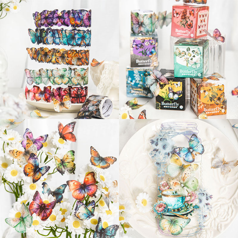 Szhd004 Butterfly Deco Stickers 50Pc