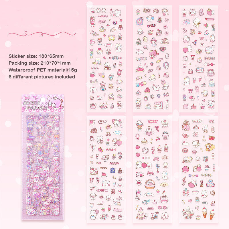 TGXY401 - sticker candy heart langu series children cute sticker waterproof pet hand account diy film card