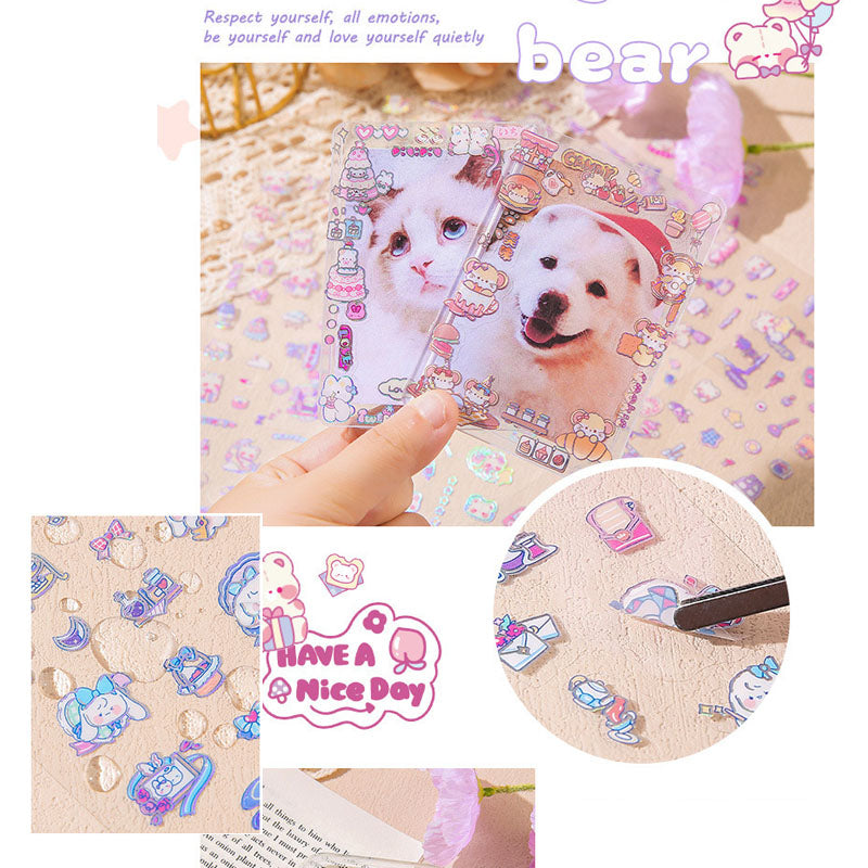 TGXY401 - sticker candy heart langu series children cute sticker waterproof pet hand account diy film card