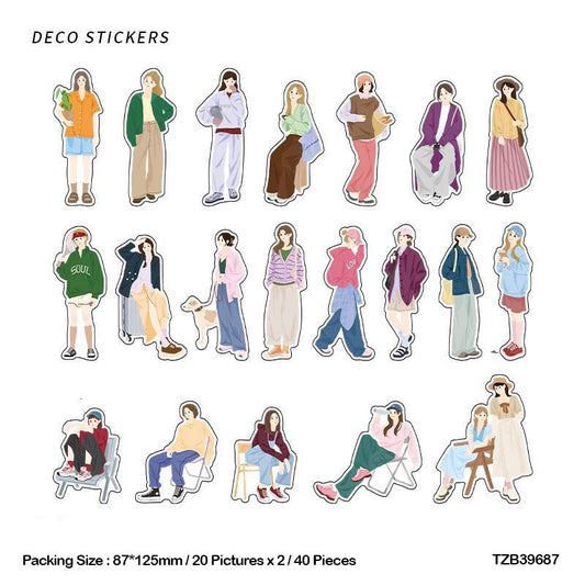 Tzb39687 Daily Me And You Sticker 40Pc | Girl Stickers