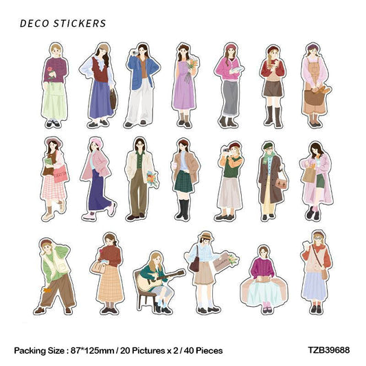 Tzb39688 Daily Me And You Sticker 40Pc | Girl Stickers