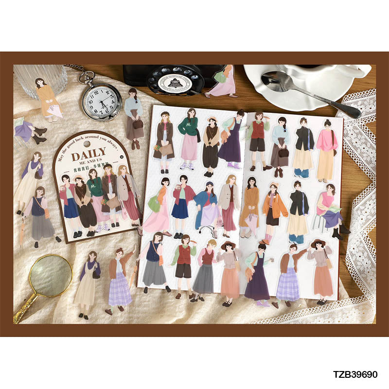 Tzb39690 Daily Me And You Sticker 40Pc | Girl Stickers