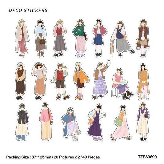 Tzb39690 Daily Me And You Sticker 40Pc | Girl Stickers