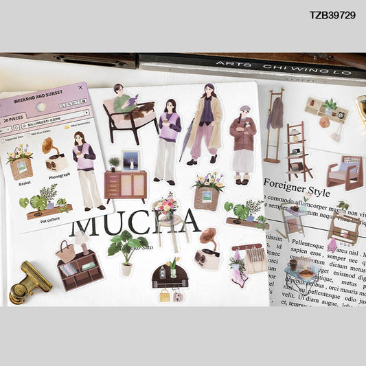 Tzb39729 Infeel Pet Sticker Pack 20Pc | Girl Stickers