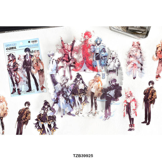 Tzb39925 Anime Character Deco Sticker 30Pc