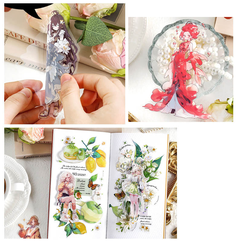 Tzb39925 Anime Character Deco Sticker 30Pc